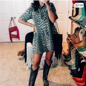 Leopard Print Dress only worn once from cavenders